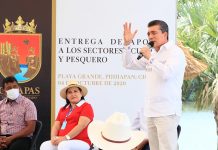 Entrega Rutilio Escandón apoyos acuícolas y pesqueros en Istmo-Costa y Soconusco