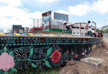 Avanzan trabajos de jardineras que sustituyen a la antigua fuente de “La Jícara”