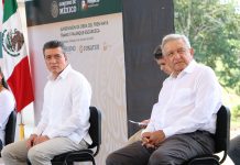 Acompaña Rutilio Escandón al presidente AMLO en la supervisión del Tren Maya, Tramo 1