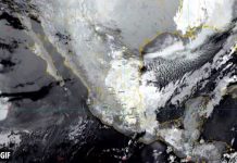 Se prevén lluvias torrenciales con descargas eléctricas en Chiapas, Oaxaca y Tabasco, debido al Frente Frío Número 17