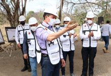 Supervisan trabajos de ampliación en la carretera de La Angostura-San Francisco Pujiltic