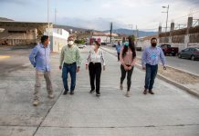 Supervisa Karla Burguete obra al poniente de la capital
