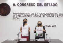 Presentan convocatoria para el Onceavo Parlamento Juvenil “Florinda Lazos León”
