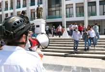 Participa de forma responsable Ayuntamiento de Tuxtla en Macro Simulacro Nacional de Protección Civil 2021