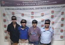 Detiene SSPM a cuatro sujetos con dosis de mariguana y cocaína