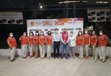 Oxxo y Ayuntamiento de Tuxtla entregan a colonos el domo para escenario del parque 24 de Junio