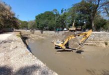 Inicia retiro de cerca de 3 mil toneladas de material de arrastre del Sabinal