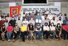 Firman Pacto para la Atención y Prevención de la Violencia contra las Mujeres en los establecimientos de la Zona Dorada de Tuxtla Gutiérrez