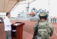 En Puerto Chiapas conmemora Rutilio Escandón Día de la Marina Nacional