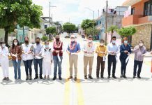 Rutilio Escandón beneficia con pavimentación de calles a las colonias Xamaipak Popular y Borges