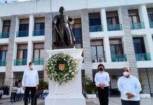 Alcalde Carlos Morales monta Guardia de Honor y Ceremonia Conmemorativa por el 226 Aniversario del natalicio de Joaquín Miguel Gutiérrez