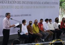 Asiste Carlos Morales como ponente y en la inauguración del Encuentro Estatal Académico, Cultural y Deportivo del COBACH