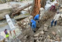 Inicia SMAPA trabajos de reparación de fuga de agua en el Brazo Norte Nuevo