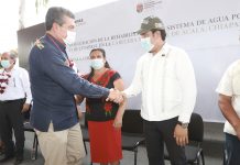 Inaugura Rutilio Escandón la primera etapa de la rehabilitación del Sistema de Agua Potable en Acala