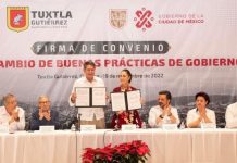 Firman convenio Alcalde Carlos Morales y Claudia Sheinbaum por el “Intercambio de buenas prácticas de gobierno”
