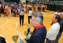 Inaugura Carlos Morales el 41 Campeonato Estatal de Básquetbol para Veteranos