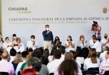 Rutilio Escandón inaugura la Jornada Académica Estatal 2023 del Cobach