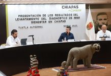 Rutilio Escandón y Zoé Robledo presentan resultados del diagnóstico IMSS Bienestar en Chiapas