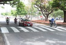 Implementación de reductores y un tope, sobre el libramiento norte oriente, a la altura del Parque del Oriente y el Tribunal de Justicia del Estado