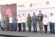 Encabeza Rutilio Escandón 2º Simulacro Nacional, con hipótesis de ciclón tropical, lluvias intensas a torrenciales