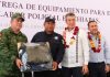 Entrega Rutilio Escandón equipamiento y patrullas a la policía municipal de Chiapa de Corzo
