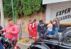 Motociclistas resultan lesionados por corte de circulación