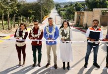 Se mejora la imagen urbana en Berriozábal; entrega Rutilio Escandón obras de pavimentación de calles