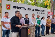 Alcalde recorre el panteón municipal en el operativo ‘Día de muertos’