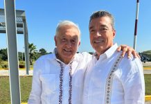 Acompaña Rutilio Escandón a AMLO en reunión de evaluación del Tramo 1 Palenque-Escárcega del Tren Maya