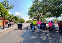 Bloquean maestros el libramiento norte de Tuxtla