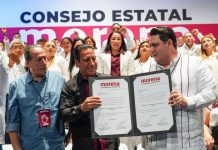 Morena entrega constancia a Eduardo Ramírez como su candidato a la gubernatura de Chiapas