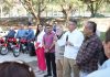 Entrega Alcalde Carlos Morales Vázquez, parque vehicular y maquinaria menor a SMAPA