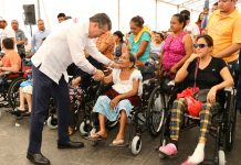 Desde Chiapa de Corzo, Rutilio Escandón encabeza entrega de ayudas funcionales a personas con discapacidad