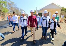 Supervisa Rutilio Escandón obra de ampliación del tramo carretero La Angostura-San Francisco Pujiltic