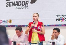Olga Luz Espinosa participa en la reunión con candidatos y autoridades de los pueblos originarios de Chiapas