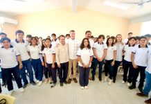 Fortalecen espacios educativos, deportivos y de convivencia escolar del Cobach Plantel 236, en Tuxtla
