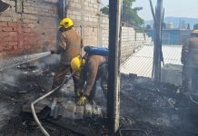 Se quema casa en el barrio San Francisco de Tuxtla