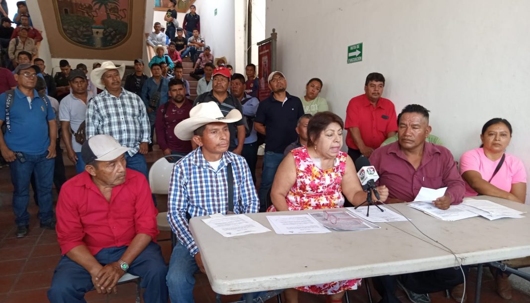 Chiapa de corzo manifestantes