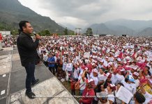 Eduardo Ramírez hace recorrido por la paz en la Sierra de Chiapas