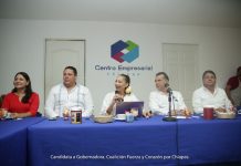 Olga Luz Espinosa dialoga con el Sector Empresarial de Chiapas
