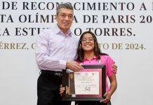 Reconoce Rutilio Escandón a la chiapaneca Alejandra Estudillo tras participar en los Juegos Olímpicos de París