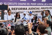 Trabajadores del PJF en Chiapas se suman al paro nacional