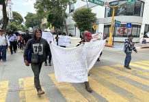 Desplazados de Chenalhó se movilizan en Tuxtla Gutiérrez