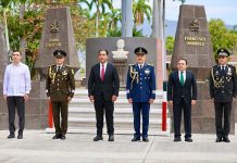 Asiste Eduardo Ramírez a la Ceremonia Conmemorativa al 112 Aniversario del Ejército Mexicano