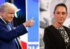 “Es una mujer maravillosa”: Trump a Sheinbaum