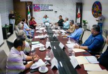 Jorge Llaven sostiene reunión de trabajo con autoridades federales y estatales en materia de protección civil