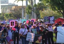Mujeres marchan en el 8M para exigir justicia y seguridad
