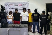 En Huixtla, autoridades de justicia y seguridad catean un inmueble por el delito contra la salud