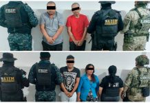 Tras cateo en Huixtla, detienen a 4 por el presunto delito contra la salud