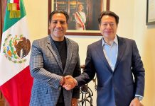 Eduardo Ramírez y titular de la SEP, Mario Delgado, fortalecen coordinación en materia educativa